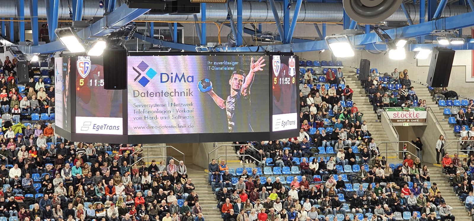 DIMA Werbung auf dem Würfel — SG BBM Handball