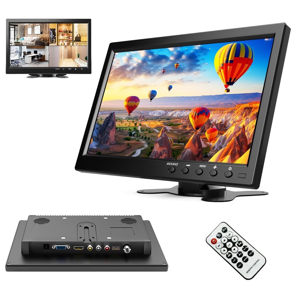 podofo 10,1 Zoll Monitor Tragbarer Mini  (10)