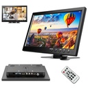podofo 10,1 Zoll Monitor Tragbarer Mini Monitor 1080P LCD PC Bildschirm mit HDMI, AVI, VGA, USB, BNC Eingang Display Videoplayer Monitore für Gaming/PC/TV/DVD/Auto Kamera/Überwachung Kamera