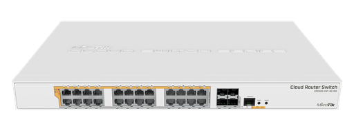 [CRS328-24P-4S+RM] MikroTik Cloud Router Switch CRS328-24P-4S+RM, 24x Gigabit, 4x SFP+, POE, Rackmount