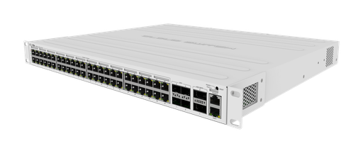 [CRS354-48P-4S+2Q+RM] MikroTik Cloud Router Switch CRS354-48P-4S+2Q+RM, 48x Gigabit RJ45 POE, 4x SFP+ 10G, 2x QSFP+ 40G, 750W Rackmount